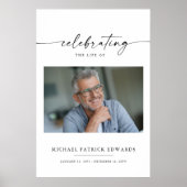 Lebensfeier | Gedenkfeierliches Foto Poster (Vorne)