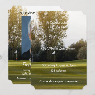 Lebensfeier  Golfer Golfplatz Golfspielen  Einladung