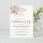 Lebensfeier | Memorial Einladung (Stehend Vorderseite)