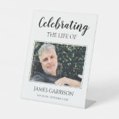 Lebensfeier mit Foto-Gedenkfeier Sockelschild (Vorderseite)