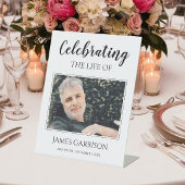 Lebensfeier mit Foto-Gedenkfeier Sockelschild