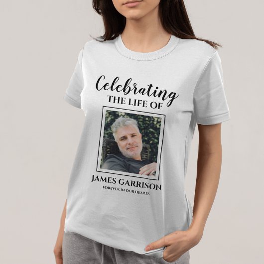 Lebensfeier mit Foto-Gedenkfeier T-Shirt