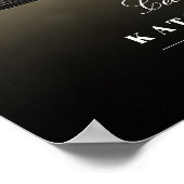 Lebensfeier mit horizontaler Beerdigung des Fotos Poster (Ecke)