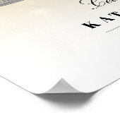 Lebensfeier mit horizontaler Beerdigung des Fotos Poster (Ecke)