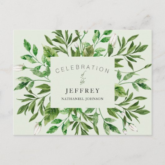 Lebensfeier nach Verlust der Ansammlung Postkarte (Vorderseite)