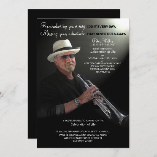 Lebensfeier Save The Date (Vorne/Hinten)