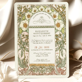 Lebensfeier von Alphonse Mucha Einladung