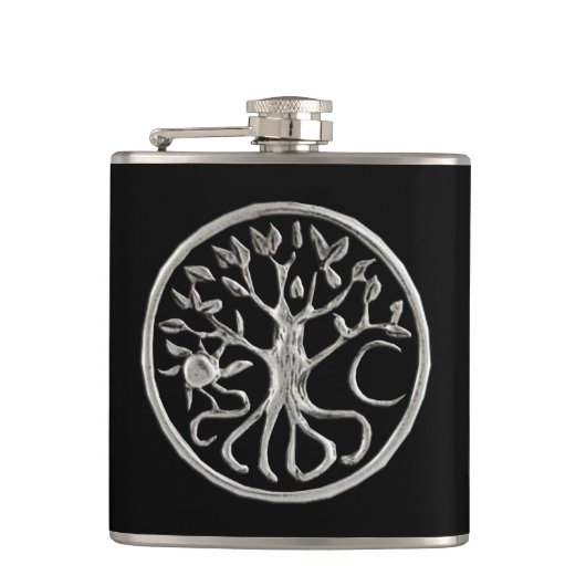 Lebensflasche Flachmann (Vorderseite)