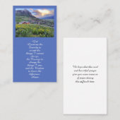 Lebensflorale Beerdigungskarte feiern Visitenkarte (Vorne/Hinten)