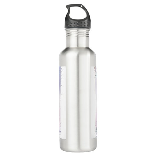 Lebensfreude Edelstahlflasche (Rückseite)