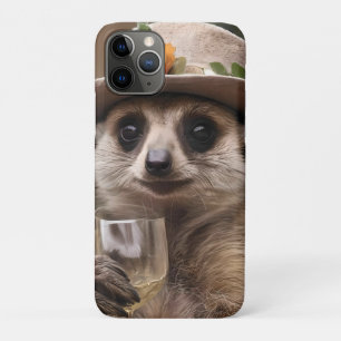 "Lebensfreude: Gran Meerkat genießt Glas Wein Case-Mate iPhone Hülle