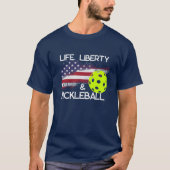 Lebensfreude und Pickleball Funny T-Shirt (Vorderseite)