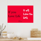 Lebensfreund Poster (Küche)