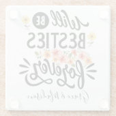 Lebensfreunde für ein ewiges Geschenk Glasuntersetzer (Rückseite)