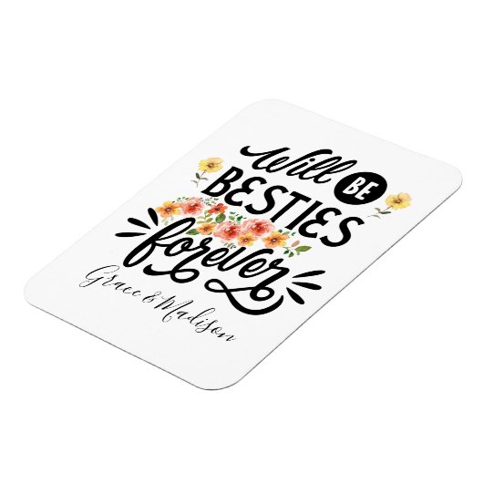 Lebensfreunde für ein ewiges Geschenk Magnet (Linke Seite)