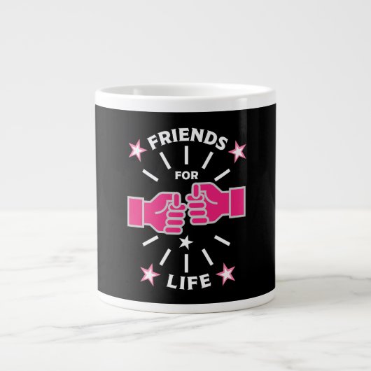 Lebensfreunde Jumbo-Tasse (Vorderseite)
