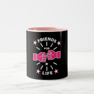Lebensfreunde Zweifarbige Tasse