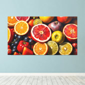 LEBENSFRÜCHTE LEINWANDDRUCK (Insitu (Holzboden))