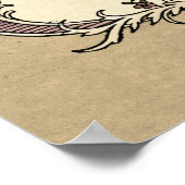 Lebensgefährte Verzierte Hochzeitserklärung Poster (Ecke)