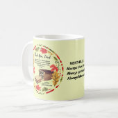 LEBENSGEFÜHL Danksagend Christlich Kaffeetasse (Vorderseite Links)