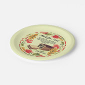 LEBENSGEFÜHL Danksagend Christlich Pappteller (Schrägansicht)