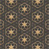 Lebensgefühl in Blume von Lebensmuster Aufkleber (Vorderseite)