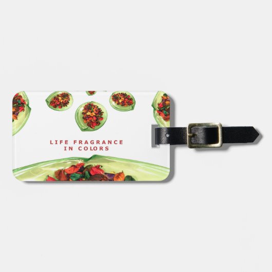 Lebensgefühl in Farbe Potpourri Gepäckanhänger (Vorderseite horizontal)