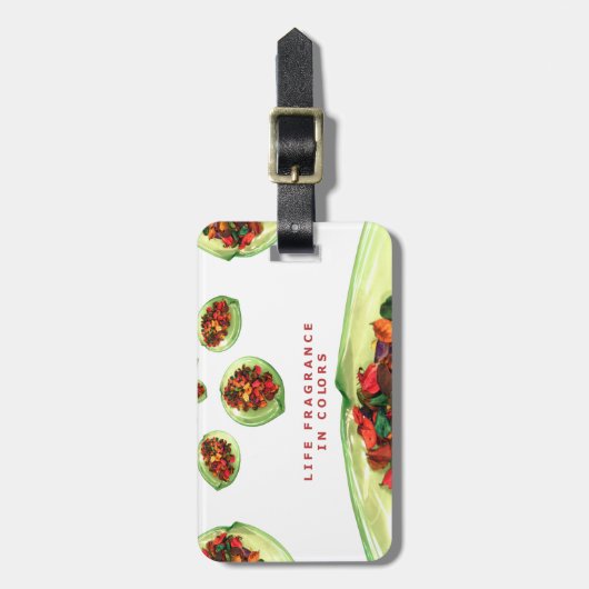 Lebensgefühl in Farbe Potpourri Gepäckanhänger (Vorderseite vertikal)