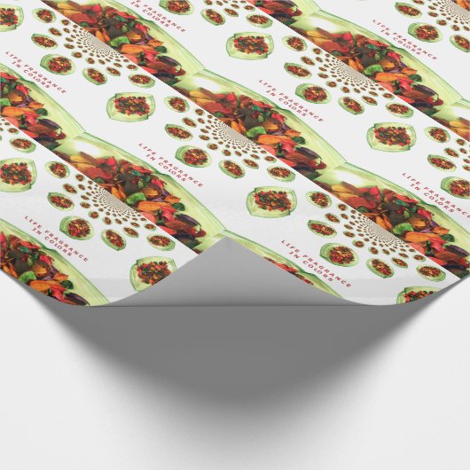 Lebensgefühl in Farbe Potpourri Geschenkpapier (Ecke)