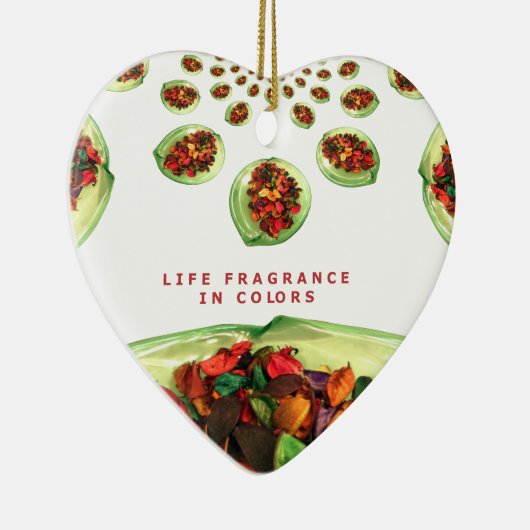 Lebensgefühl in Farbe Potpourri Keramikornament (Rechts)