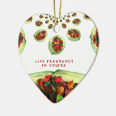 Lebensgefühl in Farbe Potpourri Keramikornament (Links)