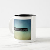 Lebensgefühl Zweifarbige Tasse (Vorderseite Links)