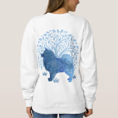 LEBENSGENE Lapphund BAUM DES LEBENS vorne und hint Sweatshirt (Rückseite)