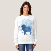 LEBENSGENE Lapphund BAUM DES LEBENS vorne und hint Sweatshirt (Vorne ganz)