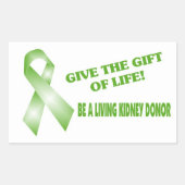 Lebensgeschenk Rechteckiger Aufkleber (Vorderseite)