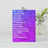 Lebensgewässer - feiertagskarte (Stehend Vorderseite)