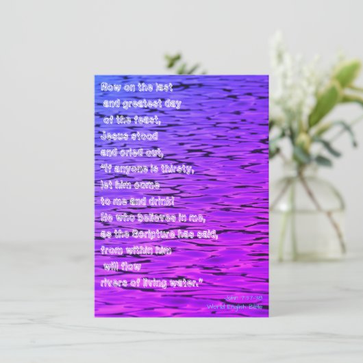 Lebensgewässer - feiertagskarte (Stehend Vorderseite)