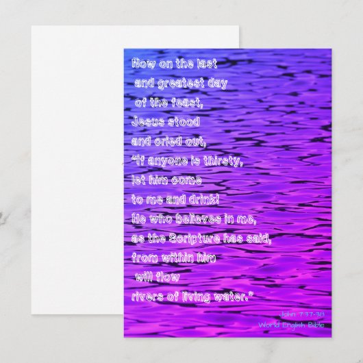 Lebensgewässer - feiertagskarte (Vorne/Hinten)