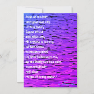 Lebensgewässer - feiertagskarte