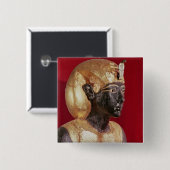 Lebensgroße Statue von Tutankhamun Button (Vorne & Hinten)