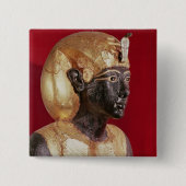 Lebensgroße Statue von Tutankhamun Button (Vorderseite)