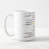 Lebensgrundsätze - Indiana 1a Kaffeetasse (Links)