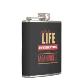 Lebensinteressante Angebotsmotivation Flachmann (Rechts)