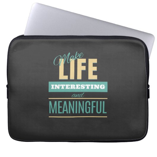 Lebensinteressante Angebotsmotivation Laptopschutzhülle (Vorderseite)
