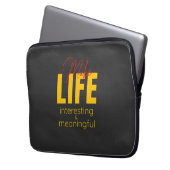 Lebensinteressante Angebotsmotivation Laptopschutzhülle (Vorderseite Links)