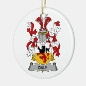 Lebensjahr-Familienwappen Keramik Ornament (Links)