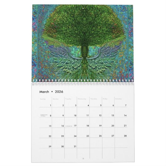 Lebenskalender Kalender (Mär 2026)