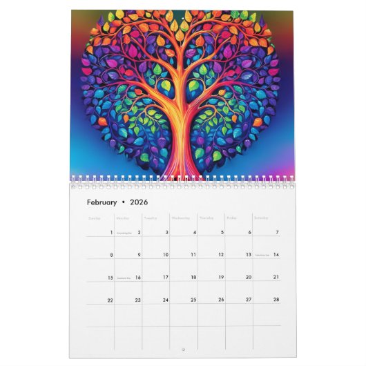 Lebenskalender Kalender (Feb 2026)