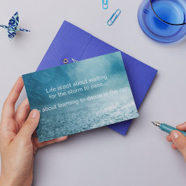 Lebenskämpfe Inspirationsquelle-Regenfotografie Postkarte