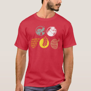 Lebenskomponenten Stein Holz Fels Weizen Schaf Jun T-Shirt